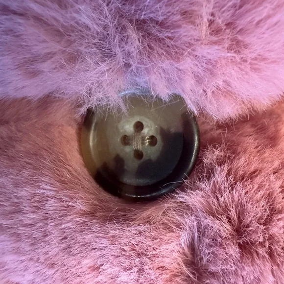 J Crew Faux Fur Soft and Plush Ash Rose Coat Size Medium - Picture 6 of 11